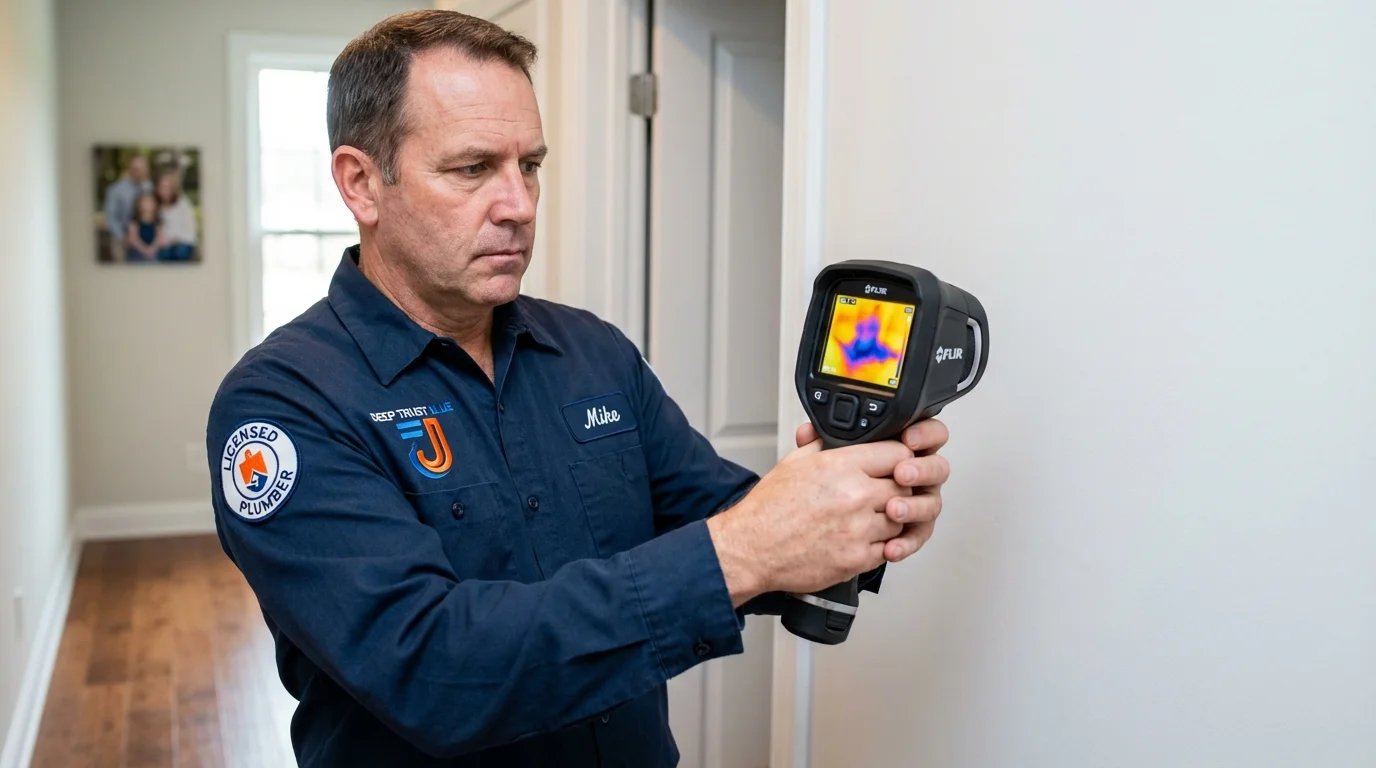 Thermal imaging leak detection by Johns Plumbing LLC in West Hempstead